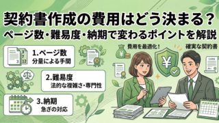 契約書作成の費用はどう決まる？ページ数・難易度・納期で変わるポイントを解説