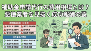 【経営者必見】補助金申請代行の費用相場とは？悪徳業者を見抜く成功報酬の罠