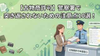 【古物商許可】警察署で突き返されないための注意点10選！よくある書類の不備を徹底解説