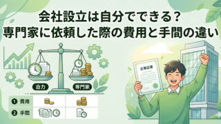 【起業家向け】会社設立は自分でできる？専門家に依頼した際の費用と手間の違い