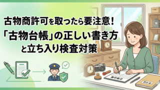 古物商許可を取ったら要注意！「古物台帳」の正しい書き方と立ち入り検査対策