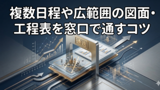 工事・作業の道路許可申請！複数日程や広範囲の図面・工程表を窓口で通すコツ