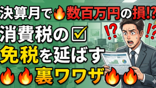 適当な決算月は数百万円の損?会社設立で消費税免税期間を伸ばすポイント