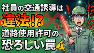 社員の交通誘導は法律違反?警備員配置基準と道路使用許可の恐ろしい落とし穴