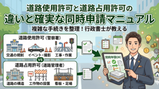足場工事業者必見！道路使用許可と道路占用許可の違いと確実な同時申請マニュアル