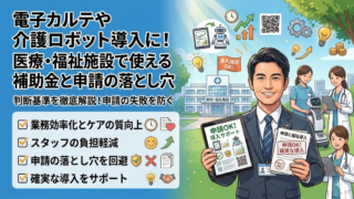 電子カルテや介護ロボット導入に！医療・福祉施設で使える補助金と申請の落とし穴