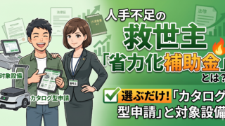 人手不足解消の切り札!「中小企業省力化投資補助金」カタログ型申請の仕組みと対象設備