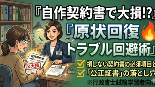 自作の賃貸借契約書は危険？事業用テナント・駐車場の原状回復トラブルと回避策