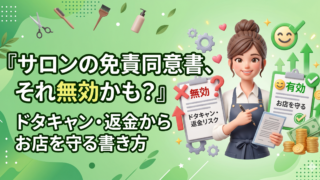 ドタキャン・返金要求からお店を守る。サロンに必須の「免責同意書」とやってはいけない書き方