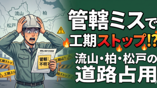 申請先間違いで工期遅れ?流山・柏・松戸の道路占用許可(県道・市道・国道)の手続きガイド