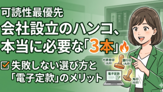 起業家必読!会社設立で作るべき「3つのハンコ」の選び方と電子定款のメリット