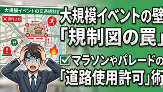 イベント主催者必読！市民マラソン・パレードの道路使用許可と「交通規制図」の壁
