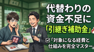 代替わりの資金不足を解決!「事業承継・引継ぎ補助金」の仕組みと対象になる経費