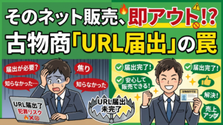 無許可のネット販売は即営業停止！？古物商のホームページURL届出と厳格なルール