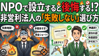 一般社団法人とNPO法人の違いとは?非営利法人の設立と失敗しない選び方