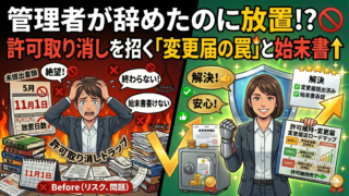 古物商の管理者が退職・引越した際の変更届と、期限切れ時の始末書の書き方