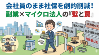 【副業からの法人化】会社員のままマイクロ法人を設立して社会保険料を最適化する仕組みと壁