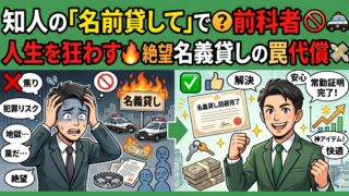 知人からの「名義貸し」依頼に要注意！放置すれば前科がつく恐ろしい代償