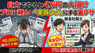 【会社設立】電子定款で4万円節約！行政書士に依頼すると実質費用が安くなるカラクリ