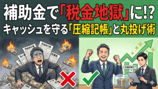 補助金受給後の税金トラップ!圧縮記帳の仕組みと行政書士への丸投げ術