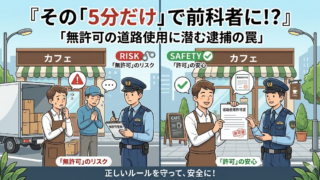 「少しの時間だから」は通用しない！無許可の道路使用に潜む逮捕リスクとペナルティ
