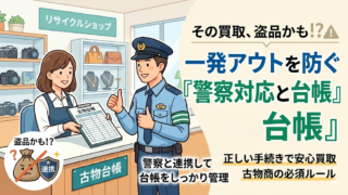 【古物商視点】買い取った品物が盗品だった！警察対応の正解と古物台帳の書き方