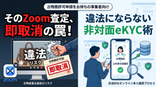 古物商のLINEやZoomでの本人確認は違法?非対面eKYCの正しいやり方