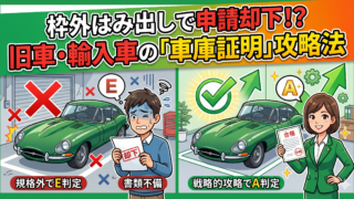 並行輸入車や旧車の車庫証明。車名不明・長すぎる型式欄の正しい書き方