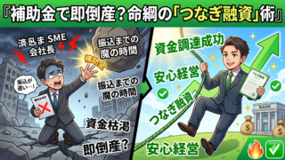 補助金は先出しが原則！黒字倒産を防ぐつなぎ融資と資金計画の立て方