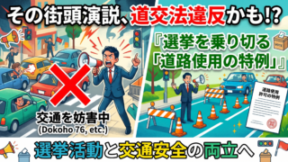選挙期間中の道路使用許可はどうなる？街頭演説と駐車の特例ルール