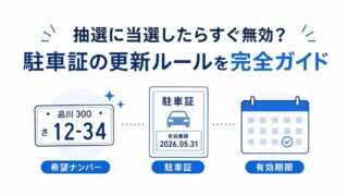 大人気ナンバーの抽選で期限切れ？名義変更を乗り切る車庫証明の延長ルール