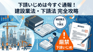 建設業の下請けいじめに注意！不当な代金減額を防ぐ「建設業法」と「下請法」の違い