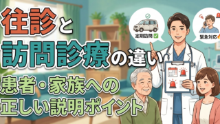 訪問診療と往診はどう違う？診療報酬の区分と患者・家族への説明ポイント