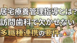 訪問歯科の「居宅療養管理指導」とは|前提となる要件と多職種連携の組み立て方