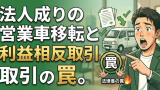 法人成りで営業車を会社名義に｜利益相反取引の議事録【流山・柏・松戸】