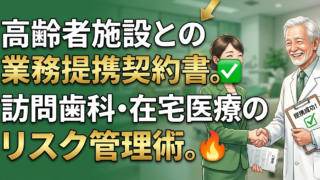 高齢者施設との業務提携契約書の作り方｜訪問歯科・在宅医療のリスク管理