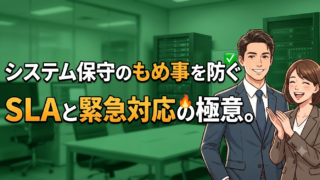 システム保守契約はSLAと緊急対応費用の明記で揉めない【流山・柏・松戸】