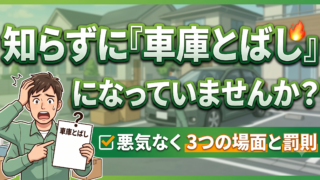 車庫飛ばしは他人事ではありません。罰則と、悪気なく該当してしまう3つの場面