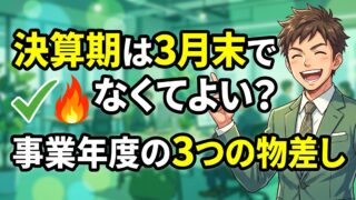 決算期は3月末でなくてよいのです。設立時に決める事業年度の3つの物差し